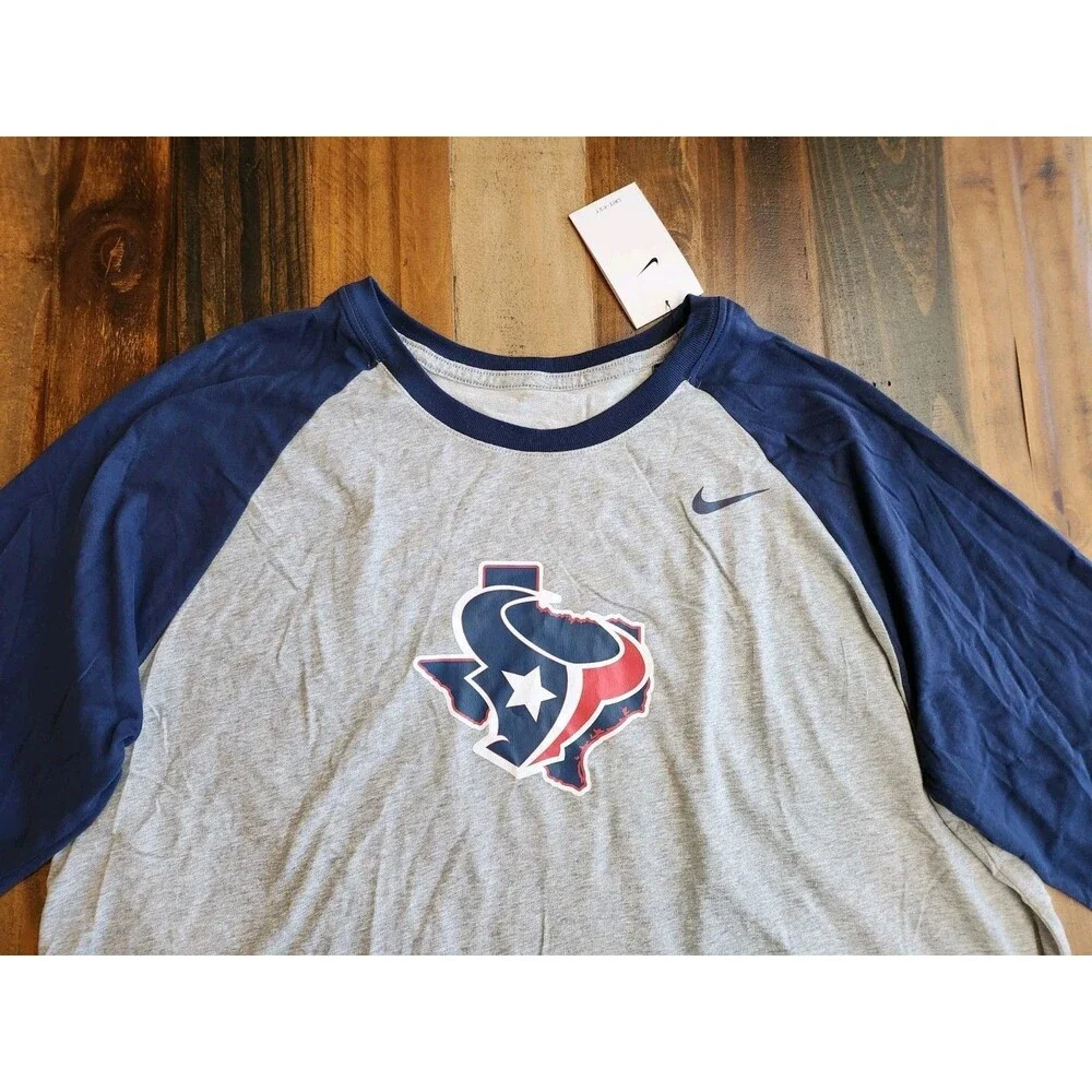 Houston Texans Nike Tee Shirt Blue Size Men's Size 3XL NEW WITH TAGS! MSRP$30.00